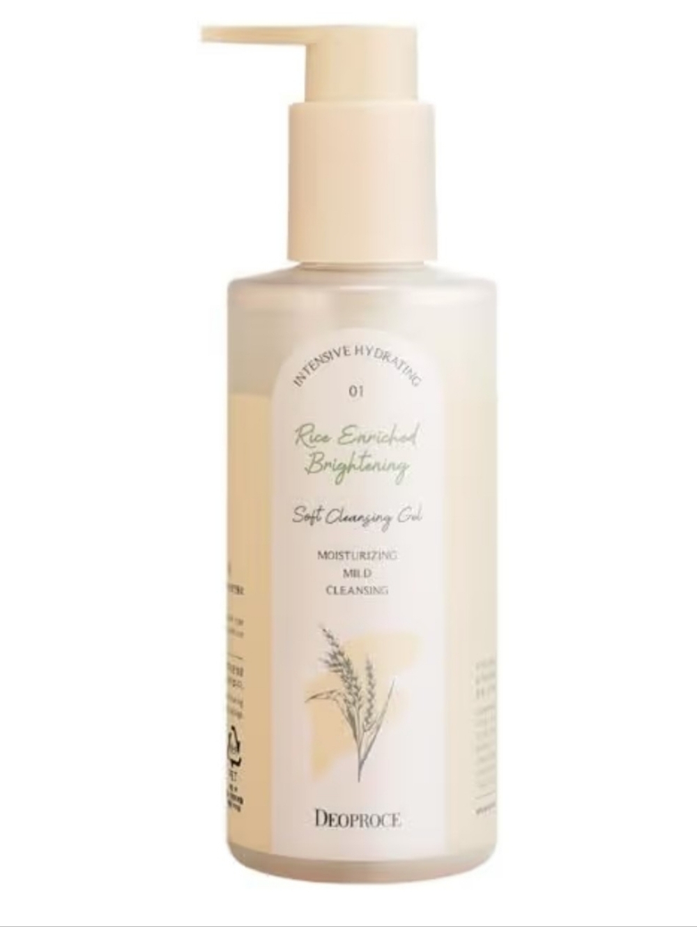 Deoproce Rice Enriched Brightening Soft Cleansing Gel - Cream